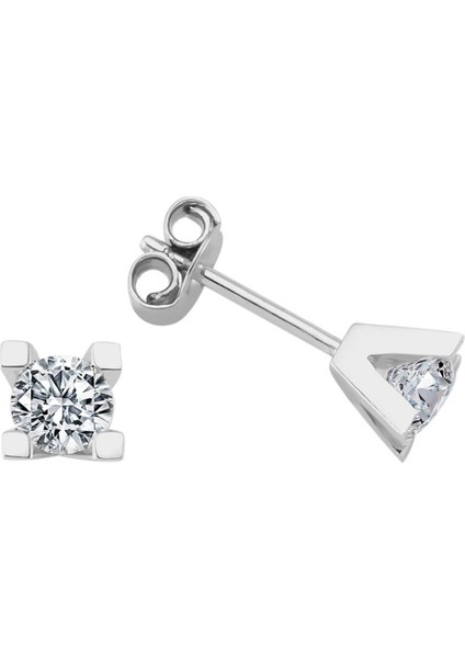 1,02 Karat Pırlanta Tektaş Küpe 0415E0017