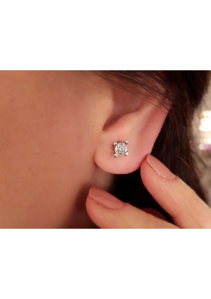 1,02 Karat Pırlanta Tektaş Küpe 0415E0017 fırsatları