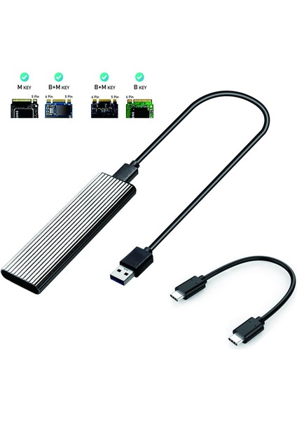 2230 2242 2260 Için M.2 - USB 3.1 Muhafaza Adaptü (Yurt Dışından)