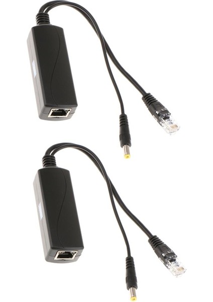 2 Paket Poe Splitter USB Poe Anahtarları ile Kullanım 12 Voltaj Çıkışı (Yurt Dışından)