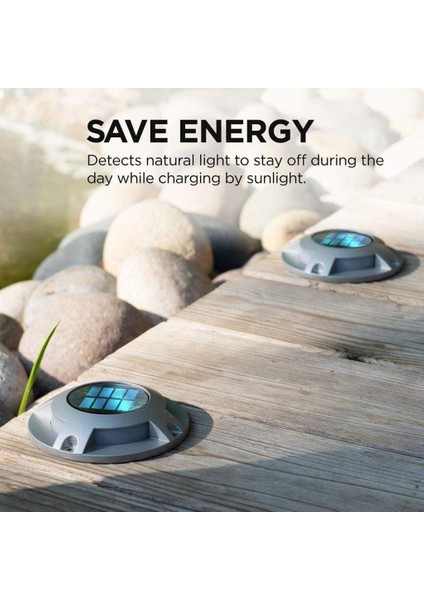 Security Solar Güverte Işığı - Hava Koşullarına Dayanıklı - Gümüş modelleri