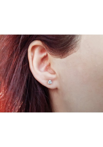 F Renk 0,40 Karat Pırlanta Tektaş Küpe 0415E0026 fiyatları