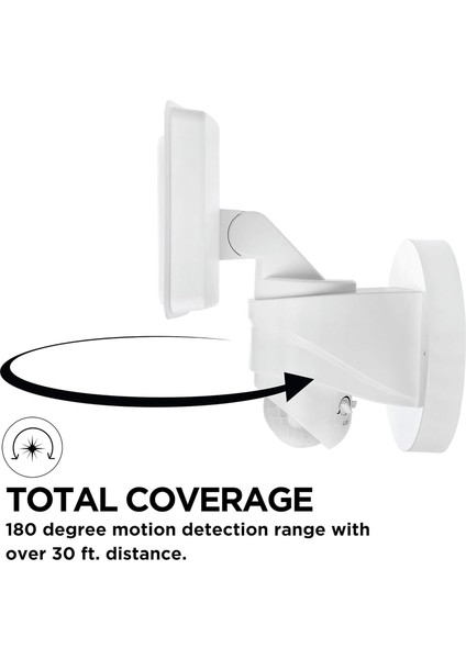 Security Hareket Sensörlü Dış Mekan Işığı, 18W 1600 Lümen