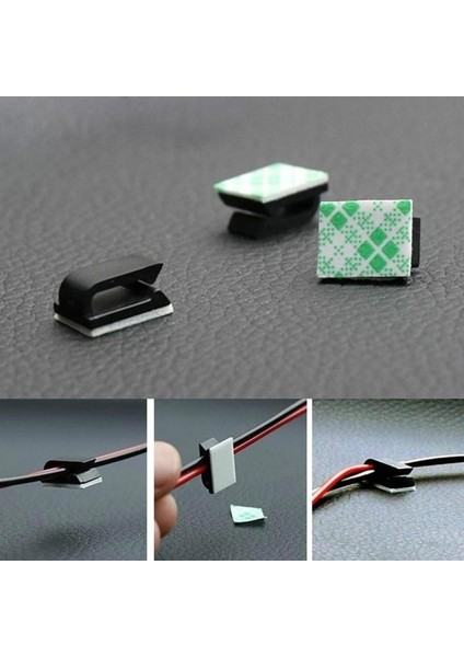 100PCS Kendi Kendine Yapışkan Kablo Klipsleri Kablo Tutucuyu Şifoniyer Için Düzenleyen Kablolar (Yurt Dışından) modelleri