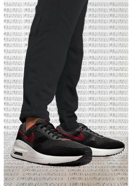 Air Max Systm Leather Mens Sneaker Hakiki Deri Erkek Siyah Spor Ayakkabı indirimleri