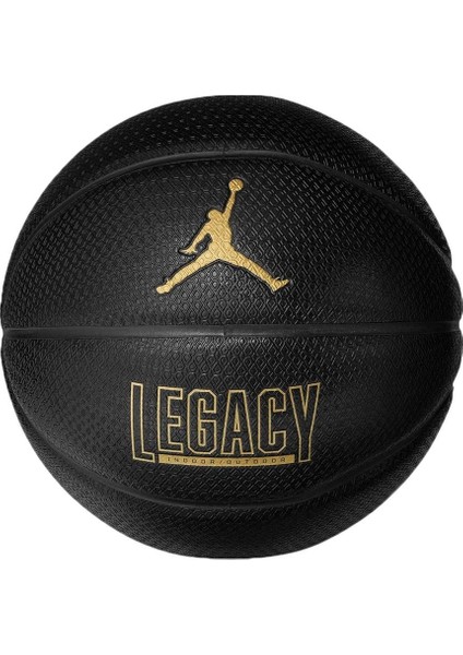 Jordan Legacy 2.0 8p Deflated Black/black/black/metallıc Gold Basketbol Topu 7 Numara