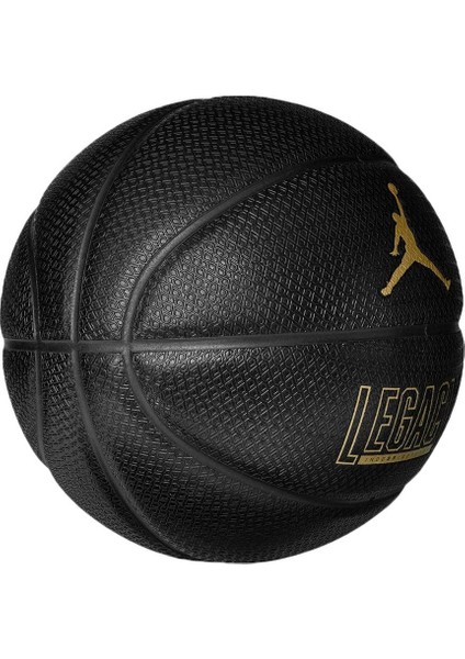 Jordan Legacy 2.0 8p Deflated Black/black/black/metallıc Gold Basketbol Topu 7 Numara