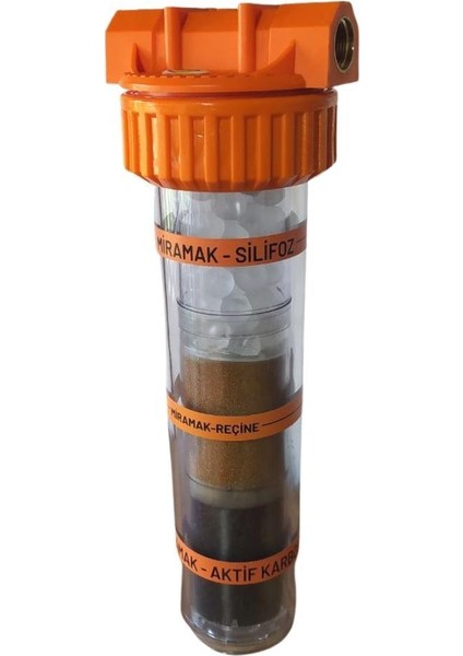MF-150 Silifoz Reçine Karbon Filtre 1''inç