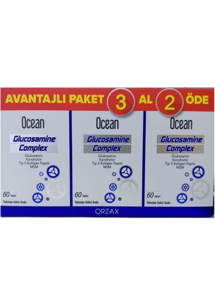 Ocean Glucosamine Complex 60 Tablet -3 Al 2 Öde