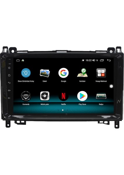 Mercedes Viano Android 13 Multimedya Carplay 4gb RAM+64GB HDD 2006-2014 Navigasyon Ekran
