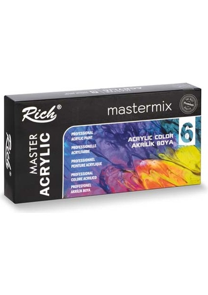 Mastermix 6lı Set Akrilik Boya