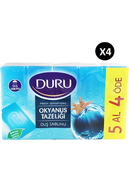 Fresh Sensations Okyanus Tazeliği Duş Sabunu 5 x 150 Gr(4 Adet)