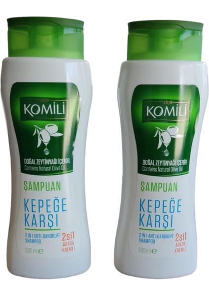 (2si1 Arada Kremli) Kepeğe Karşı Şampuan 500 Ml (2 Adet)