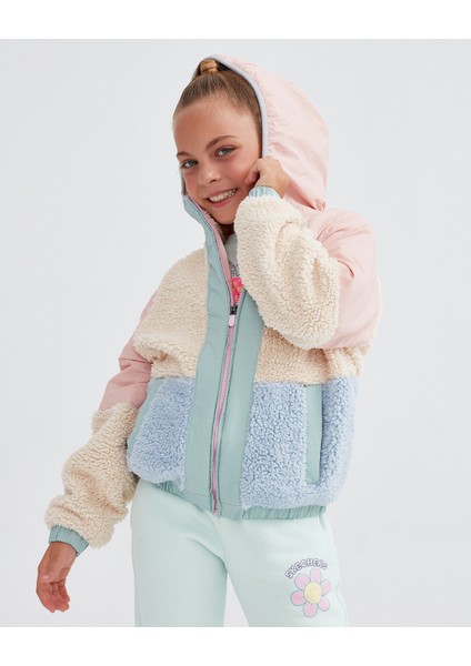 G Outdoor Fleece Full Zip Sherpa Kız Çocuk Pembe Ceket SK232176-590