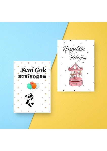 Hoşgeldin Bebeğim Kartı modelleri