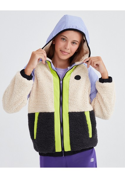G Outdoor Fleece Full Zip Sherpa Kız Çocuk Mor Ceket SK232176-505 fiyatları