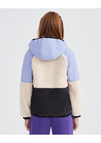 G Outdoor Fleece Full Zip Sherpa Kız Çocuk Mor Ceket SK232176-505 modelleri