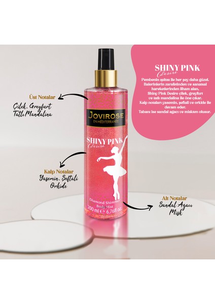 Vücut Spreyi Shiny Pink Desire 200 ml