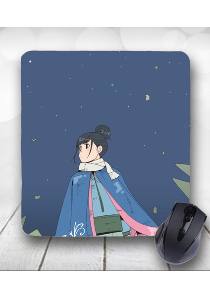 Çizgi Karakter Baskılı Kare Bilek Destekli Mouse Pad
