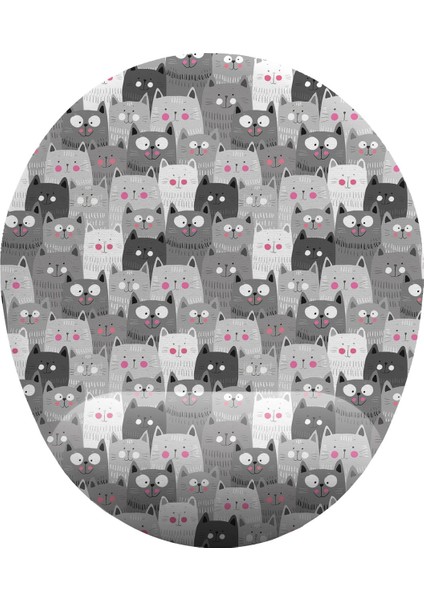 Sevimli Kediler Bilek Destekli Mouse Pad