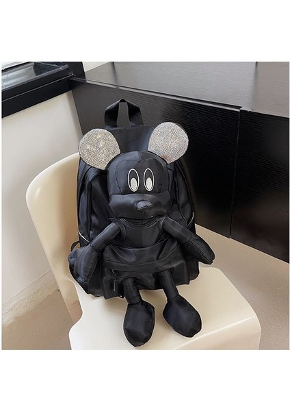 Kolej Öğrencisi Flash Elmas Mickey Bebek Okul Çantası (Yurt Dışından)