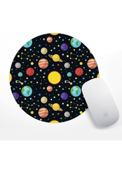 Uzay Güneş ve Gezegenler Mouse Pad
