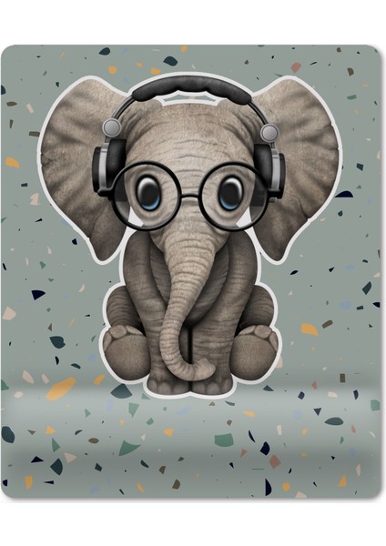 Minik Sevimli Fil Bilek Destekli Mouse Pad