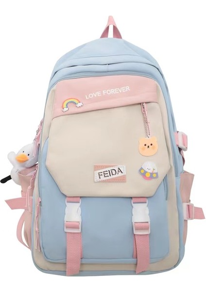 Okul Çantası Kadın Orta Okul Öğrencisi Sırt Çantası Ortaokul Öğrencisi Büyük Kapasiteli Sırt Çantası 4-6 Sınıf Okul Çantası Ortaokul Kız (Yurt Dışından)