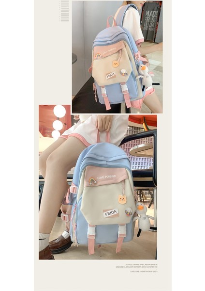 Okul Çantası Kadın Orta Okul Öğrencisi Sırt Çantası Ortaokul Öğrencisi Büyük Kapasiteli Sırt Çantası 4-6 Sınıf Okul Çantası Ortaokul Kız (Yurt Dışından) fiyatları