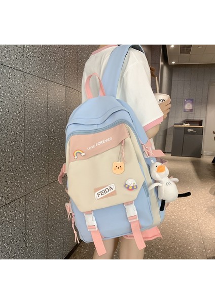 Okul Çantası Kadın Orta Okul Öğrencisi Sırt Çantası Ortaokul Öğrencisi Büyük Kapasiteli Sırt Çantası 4-6 Sınıf Okul Çantası Ortaokul Kız (Yurt Dışından) fırsatları