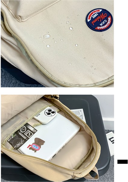 Okul Çantası Kadın Üniversite Öğrencisi 2023 Yeni Sokak Trendi Moda Büyük Kapasiteli Sırt Çantası Rahat Çift Sırt Çantası (Yurt Dışından) fiyatları