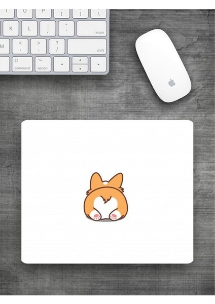 Kediler Baskılı Dikdörtgen Mouse Pad