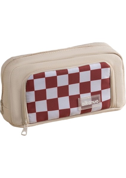 A202 Checkerboard Kanvas Kalem Kutusu (Yurt Dışından)