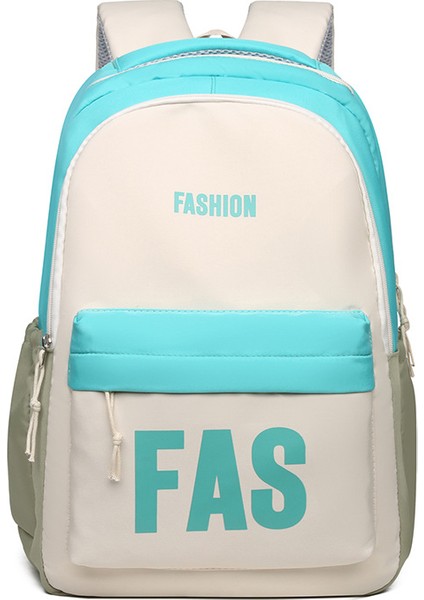 Okul Çantası Kadın 2023 Yeni Büyük Kapasiteli Mektup Sırt Çantası Açık Hava Eğlence Seyahat Sırt Çantası (Yurt Dışından)