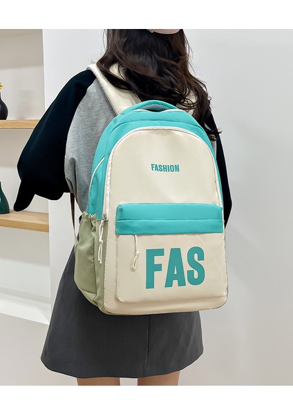 Okul Çantası Kadın 2023 Yeni Büyük Kapasiteli Mektup Sırt Çantası Açık Hava Eğlence Seyahat Sırt Çantası (Yurt Dışından) fiyatları