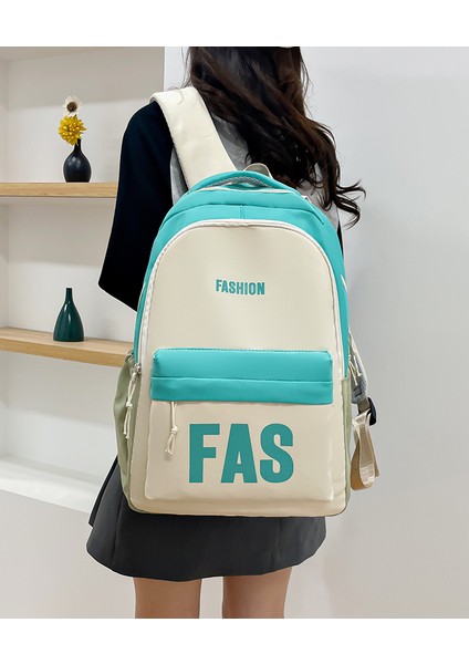 Okul Çantası Kadın 2023 Yeni Büyük Kapasiteli Mektup Sırt Çantası Açık Hava Eğlence Seyahat Sırt Çantası (Yurt Dışından) modelleri