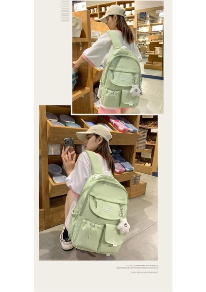 Okul Çantası Kız Sevimli Basit Büyük Kapasiteli Niş Okul Çantası Kadın Kolej Ortaokul Öğrencisi Sırt Çantası (Yurt Dışından) indirimleri