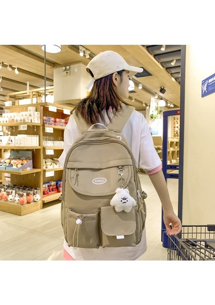 Okul Çantası Kız Sevimli Basit Büyük Kapasiteli Niş Okul Çantası Kadın Kolej Ortaokul Öğrencisi Sırt Çantası (Yurt Dışından) fırsatları