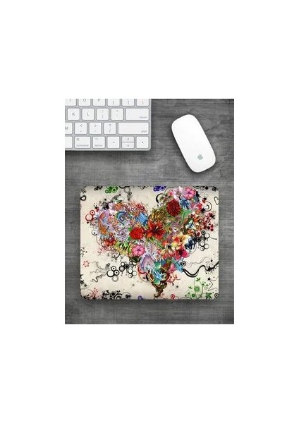 Illüstrasyon Desenli Dikdörtgen Mouse Pad