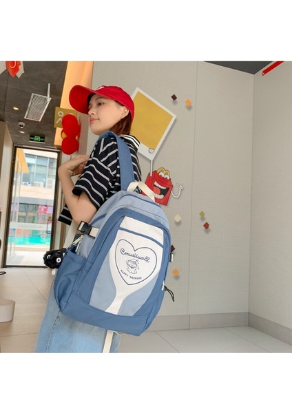 Okul Çantası Kadın Üniversite Öğrencisi Yeni Ortaokul Öğrencisi Sırt Çantası Büyük Kapasiteli Kişiselleştirilmiş Moda Lise Öğrencisi Sırt Çantası (Yurt Dışından) fırsatları