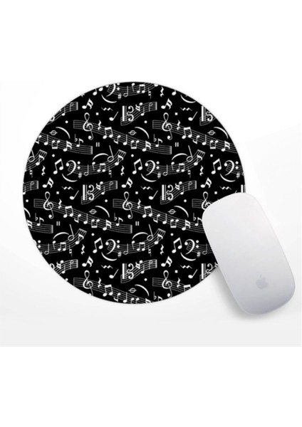 Müzik Nota Desenli Mouse Pad