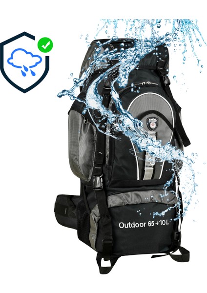 Dağcı Sırt Çantası Outdoor 65+10LT