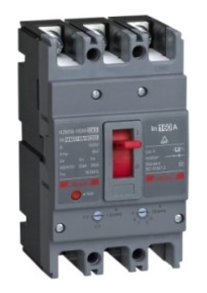 HDM3S160M10033XX 35KA 3 Kutup 100A Ayar Sahalı Termik Manyetik Şalter 3 Kutup