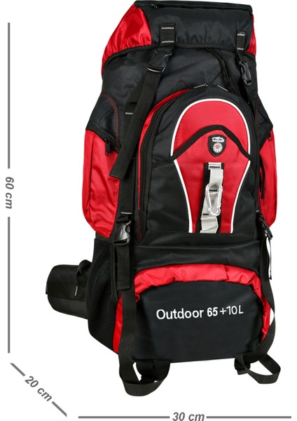 Dağcı Sırt Çantası Outdoor 65+10LT