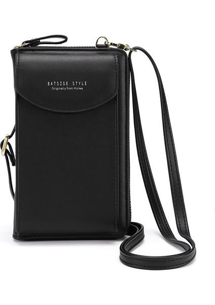 Büyük Kapasiteli Cep Telefonu Çantası Küçük Omuz Çapraz Askılı Fermuarlı Çanta (Yurt Dışından)