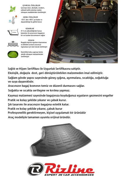 Togg T10X 2023 Sonrası 3D Bagaj Havuzu modelleri