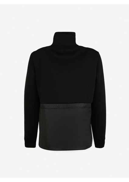 Siyah Kadın Dik Yaka Kapitone Sweatmont D3WL-SWT10