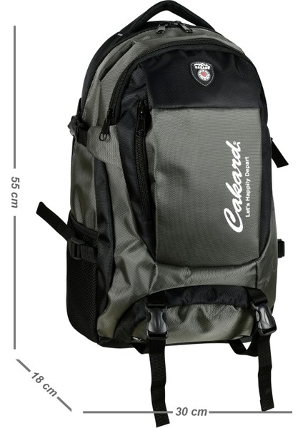 Dağcı Sırt Çantası 50 Litre 20"inç Laptop Bölmeli GRİ