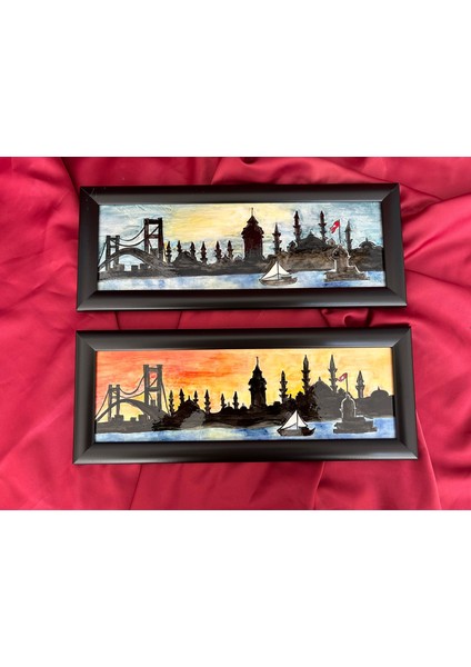 Dekoratif Çini Tablo 34X13