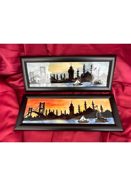 Dekoratif Çini Tablo 34X13